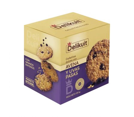 GALLETITA DELIKUIT DE AVENA/UVAS PASAS CHIPS (4)