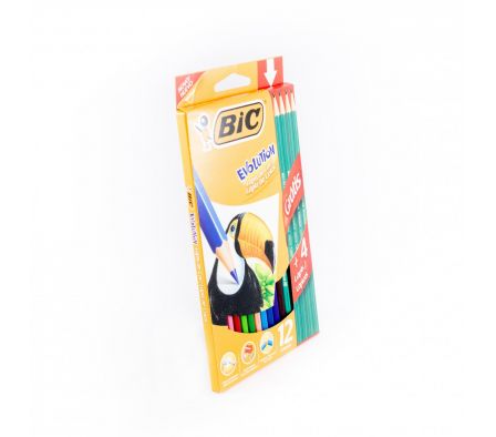 LAPIZ DE COLOR BIC CJX12+4L DE P.