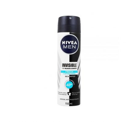 DES. NIVEA AER. BLACK&WHITE FRESH MEN 150ML (12)