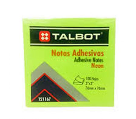 NOTAS ADH TALBOT VERDE NEON 3X3 100HJS