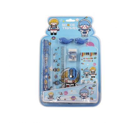 SET DE UTILES ESCOLARES(LAPIZ+REG+BORR+SAC) REF:320