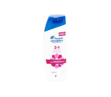 SH H&S SUAVE Y MANEJABLE 2&1 180ML (12)