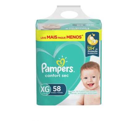 PAÑAL PAMPERS CONFORT SEC XGD 58UN (2)
