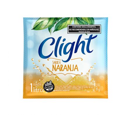 JUGO EN POLVO CLIGHT NARANJA 8G(320)
