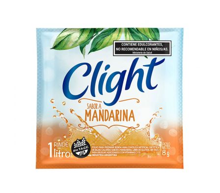 JUGO EN POLVO CLIGHT MANDARINA 10