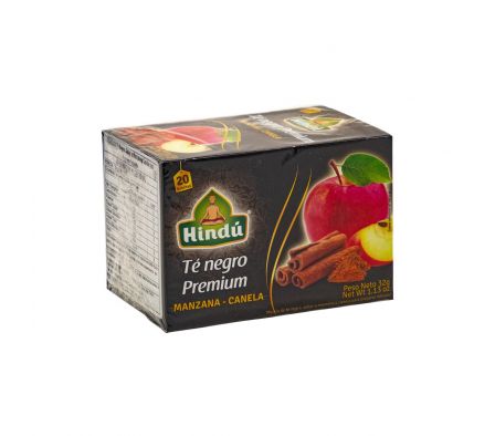 TE NEGRO HINDU PREMIUN MANZANA/CANELA X 20UN (12)