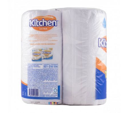 TOALLA DE PAPEL P/COCINA KITCHEN EXTRA 60M X 2 ROLLOS (15)