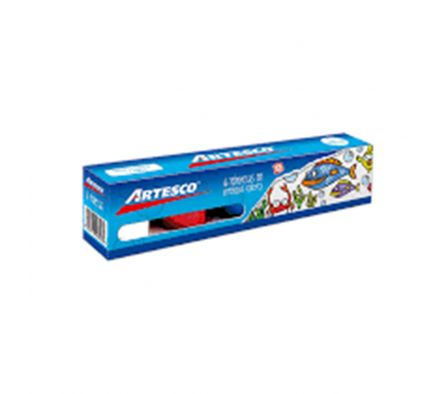 TEMPERA ARTESCO 20ML PAQUETE X 6 COLORES UNIDAD (BR)