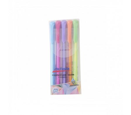 BOLIGRAFO TRIMAX GL32M ARTESCO PAQ X 5 BLISTER