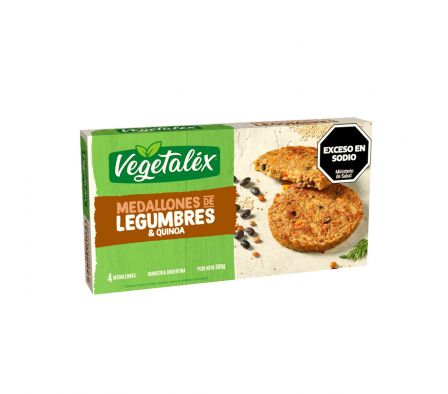 MEDALLONES DE LEGUMBRES VEGETALEX C/ QUINOA 300GR (30)