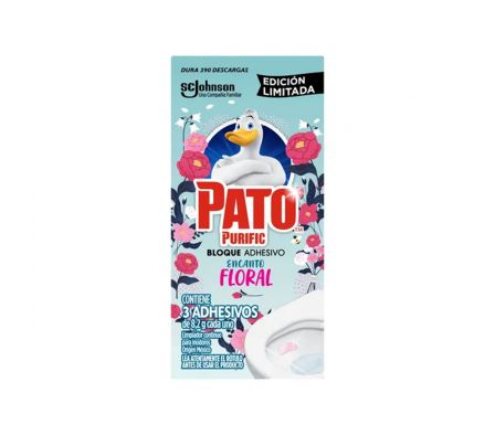 ADHESIVO PATO P/INODORO FLORAL X 30GR (24)