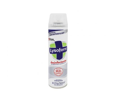 DESINFECTANTE AEROSOL LYSOFORM ORIGINAL X 390CC(12)