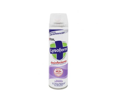 DESINFECTANTE AEROSOL LYSOFORM LAVANDA X 390CC (12)