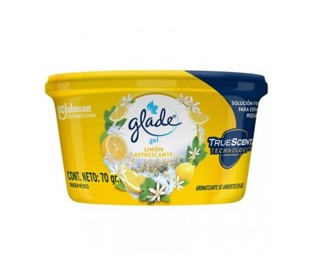 AROMATIZANTE P/AUTO GLADE MINIGEL LIMON REFRESCANTE X 70GR (12)