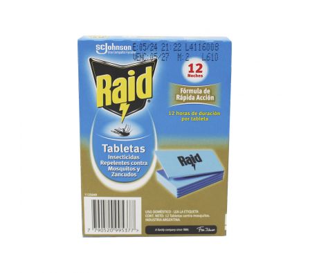 RAID TABLETA X 12 UN