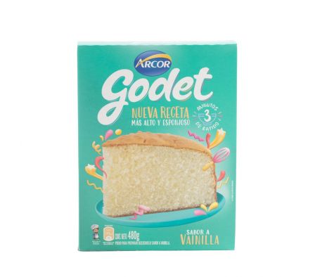 BISCOCHUELO GODET VAINILLA 480 GRS