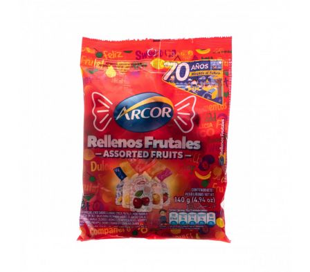 CARAMELOS ARCOR RELLENOS FRUTALES 150 GRS. (36)