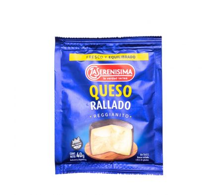 QUESO RALLADO LA SERENISIMA 40GR SOBR. (160)