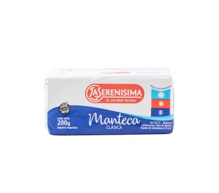 MANTECA LA SERENISIMA 200GR PAQ. (10)