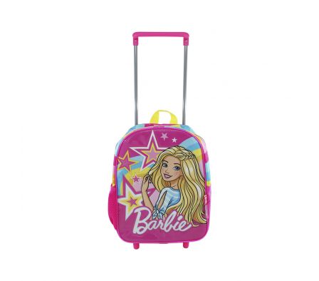 MOCHILA BARBIE ESTRELLAS 12" C/RUEDA