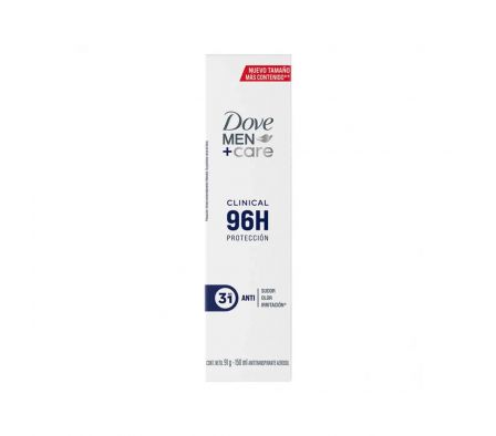 DESOD. AEROSOL DOVE CLINICAL MEN CARE 96HS X 150ML (12)