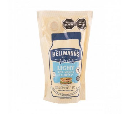 MAYONESA HELLMANNS LIGHT S/TACC DP 475GR (15)