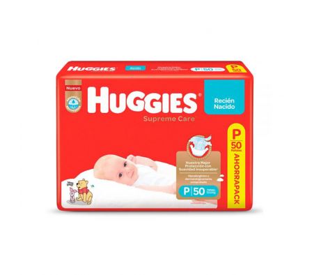 PAÑAL HUGGIES NATURAL CARE P PACK AHORRO X 50UND (2)