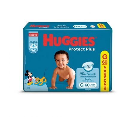 PAÑAL HUGGIES PROT PLUS G AHORRO 60 CRUELLA (2)