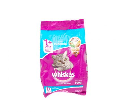 COMIDA P/GATOS WHISKAS PESCADO 500GR (20)