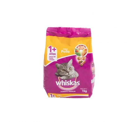 COMIDA P/GATOS WHISKAS POLLO 1KG (10)