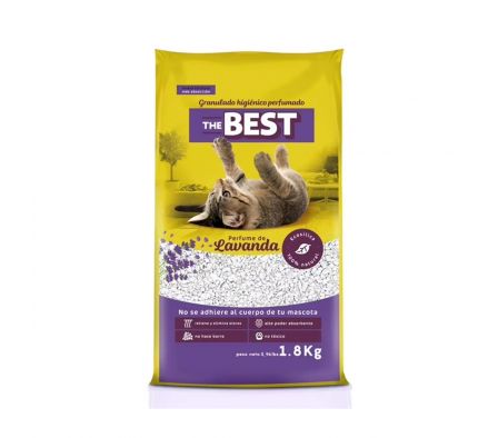 PIEDRA SANIT. P/ GATOS THE BEST LAVANDA 1.8KG (10)