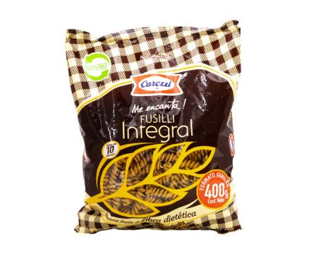 FIDEOS CAROZZI FUSILLI INTEGRAL 400 GR (30)