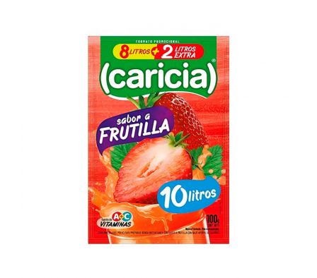 JUGO E/POLVO CARICIA FRUTILLA 10LT X 100GR (30)