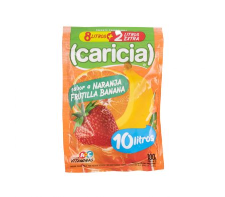 JUGO E/POLVO CARICIA NAR/FRUT/BAN 10LT X 100GR (30)