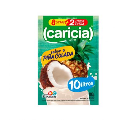 JUGO E/POLVO CARICIA PIÑA COLADA 10LT X 100GR (30)