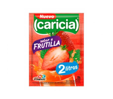 JUGO E/POLVO CARICIA FRUTILLA 2LT X 20GR (160)