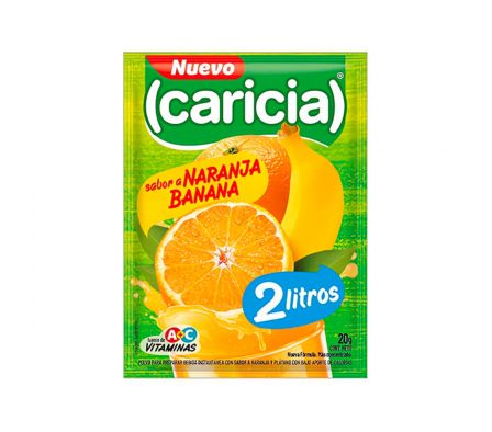 JUGO E/POLVO CARICIA NAR/BAN 2LT X 20GR (160)