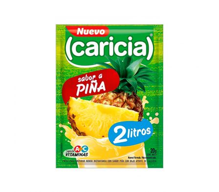 JUGO E/POLVO CARICIA PIÑA 2LT X 20GR (160)