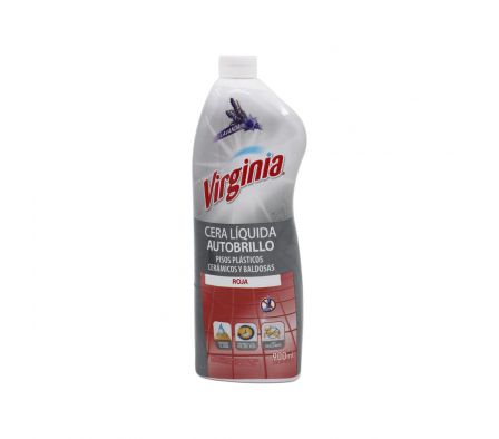 CERA VIRGINIA AUTOBRILLO ROJA LAVANDA X 900ML (12)