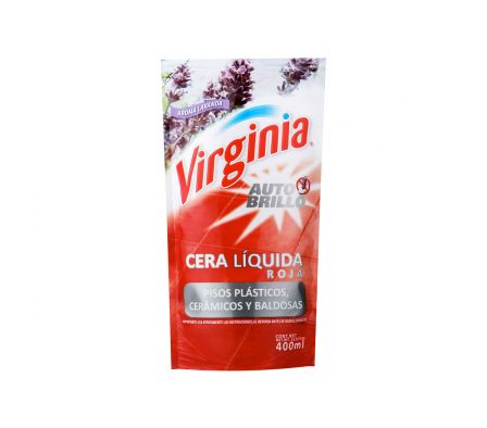 CERA VIRGINIA AUTOBRILLO DP ROJA X 400ML (12)