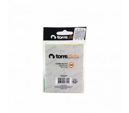 BL.TORRE NOTES 4U 5,1X3,8CM NEON 200HJ