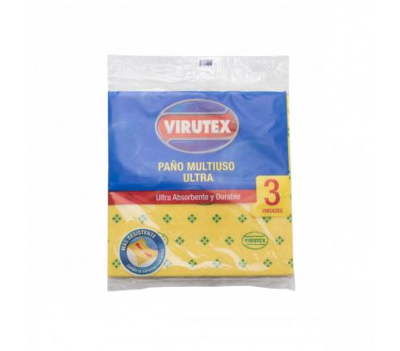 PAÑO VIRUTEX MULTIUSO ULTRA/ADS. X 3UN (50)