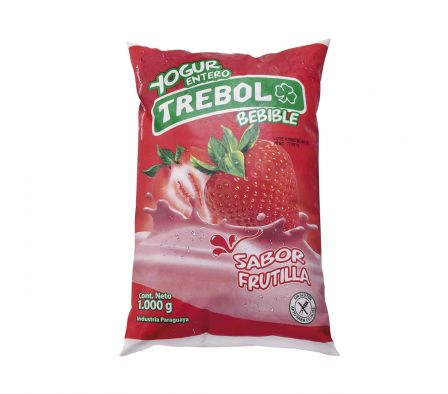YOG. TREBOL FRUTILLA SACHET 1 LT