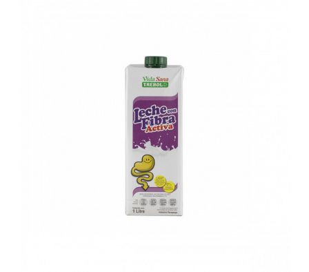 LECHE UAT SQUARE TREBOL DESC C/FIBRA 1 LT