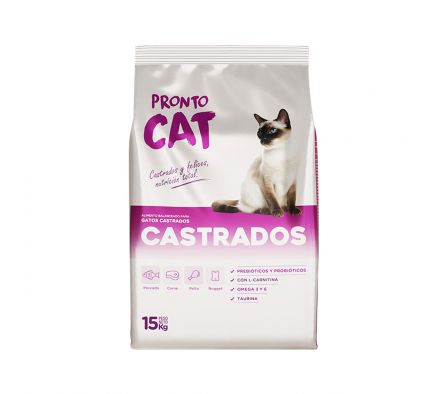 ALIM. P/GATO PRONTO CAT CASTRADO 15KG