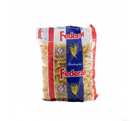 FIDEOS FEDERAL TIRABUZON 400GRS. (10)