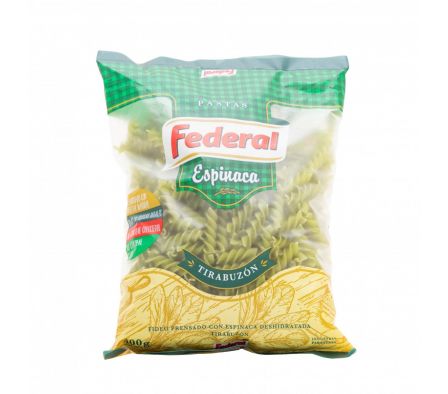 FIDEO TIRABUZON FEDERAL C/ESPINACA 400 GR (10)