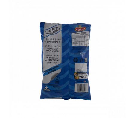 PAPAS FRITAS GUAZU ONDULADAS X 25GR (25)