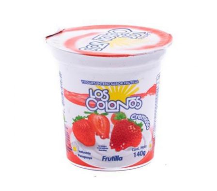 YOG. LOS COLONOS FRUTILLA 140GR.