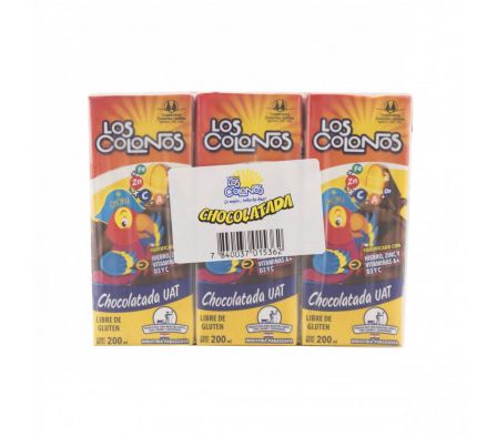 CHOCOLATADA COLONOS UHT PACK 6 X 200ML